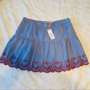 Vineyard Vines Large Skirt Embroidered Flounce